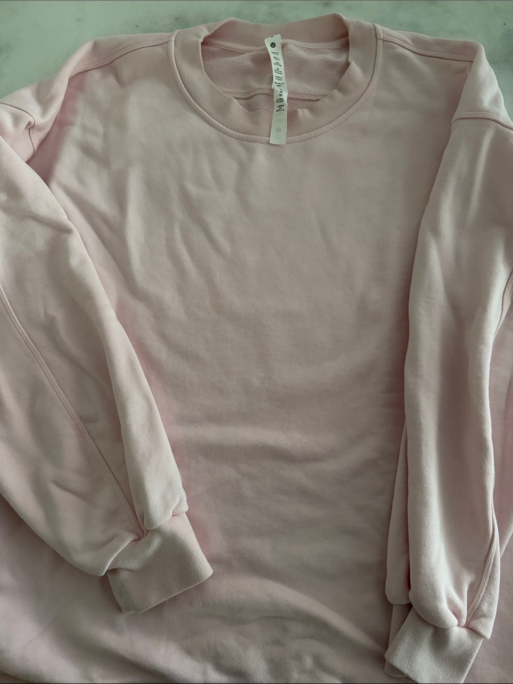 lululemon athletica Light Pink Crewneck Sweatshirt